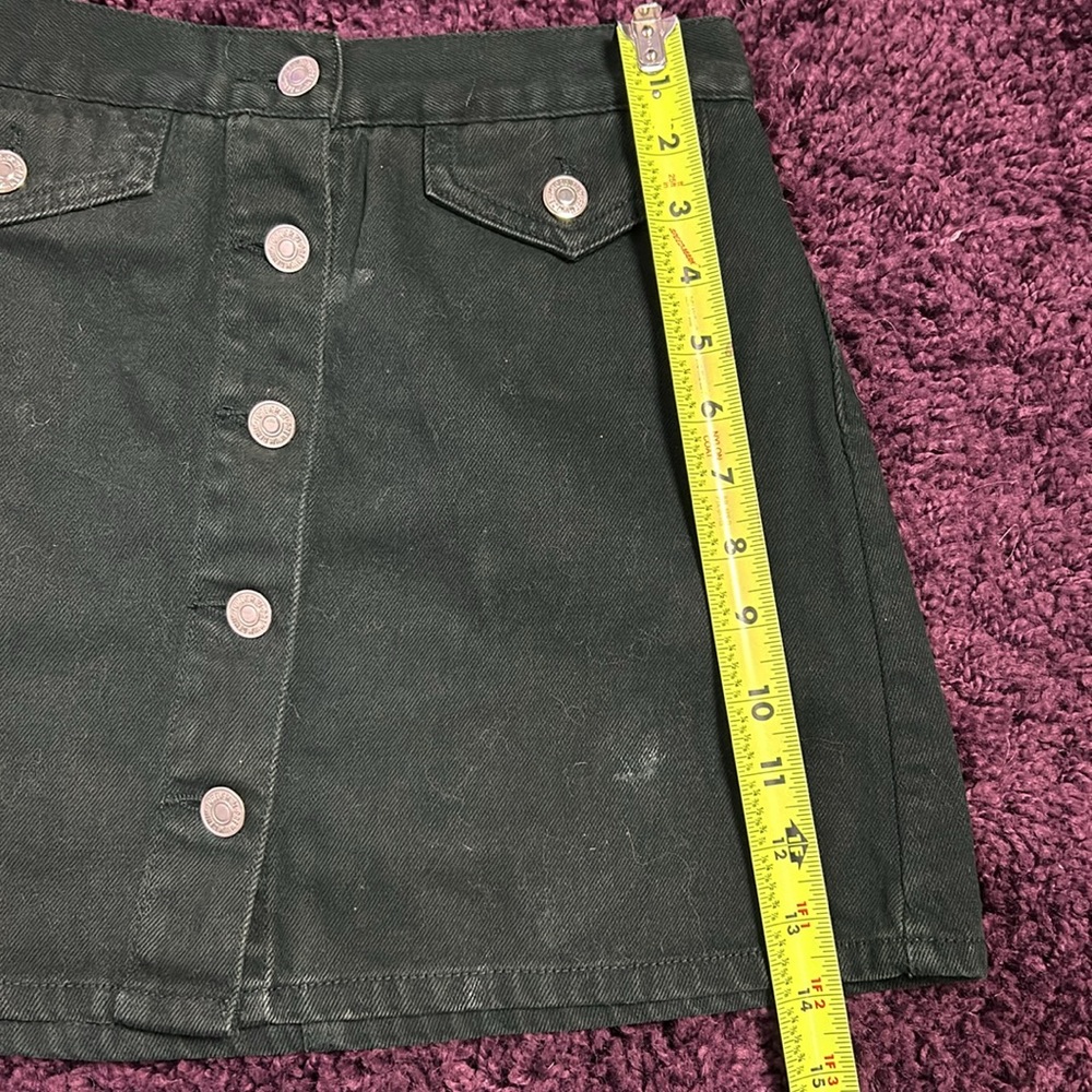 Forever 21 green denim mini skirt - Picture 7 of 8